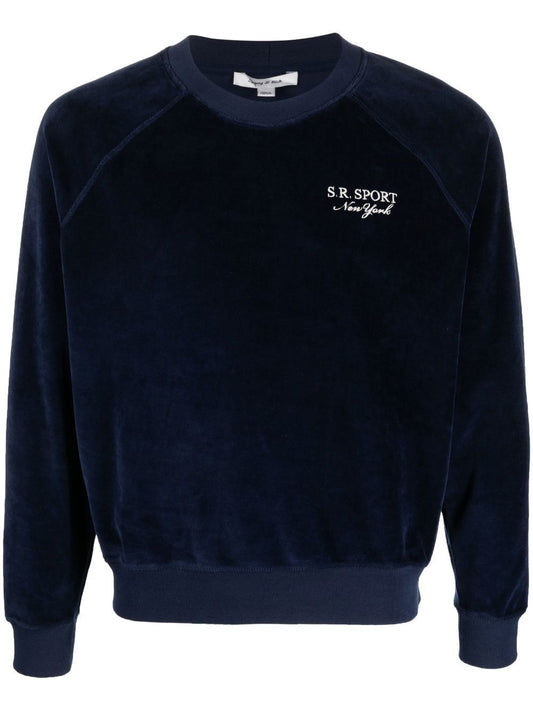 sweat-shirt à manches longues avec logo brodé