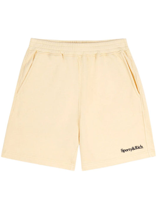 logo-embroidered gym shorts