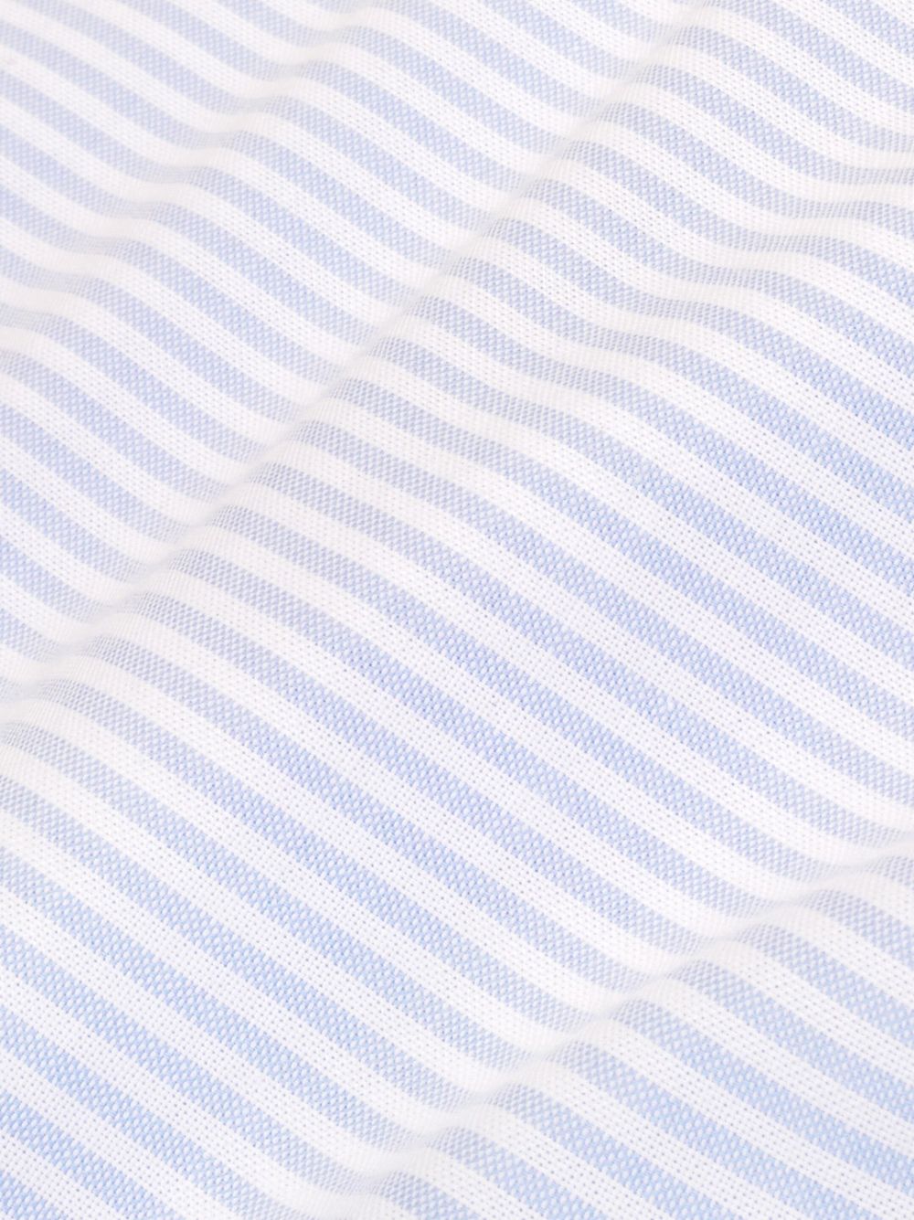 logo-waistband striped cotton shorts