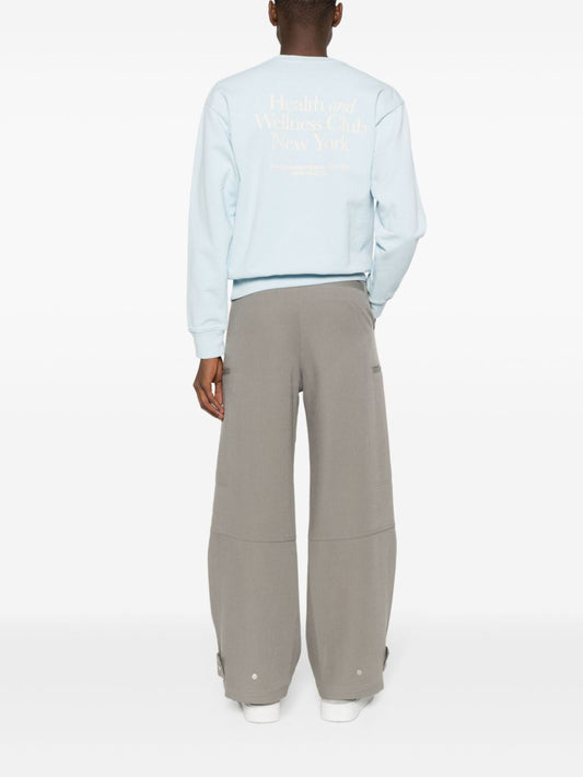 logo-embroidered cotton sweatshirt