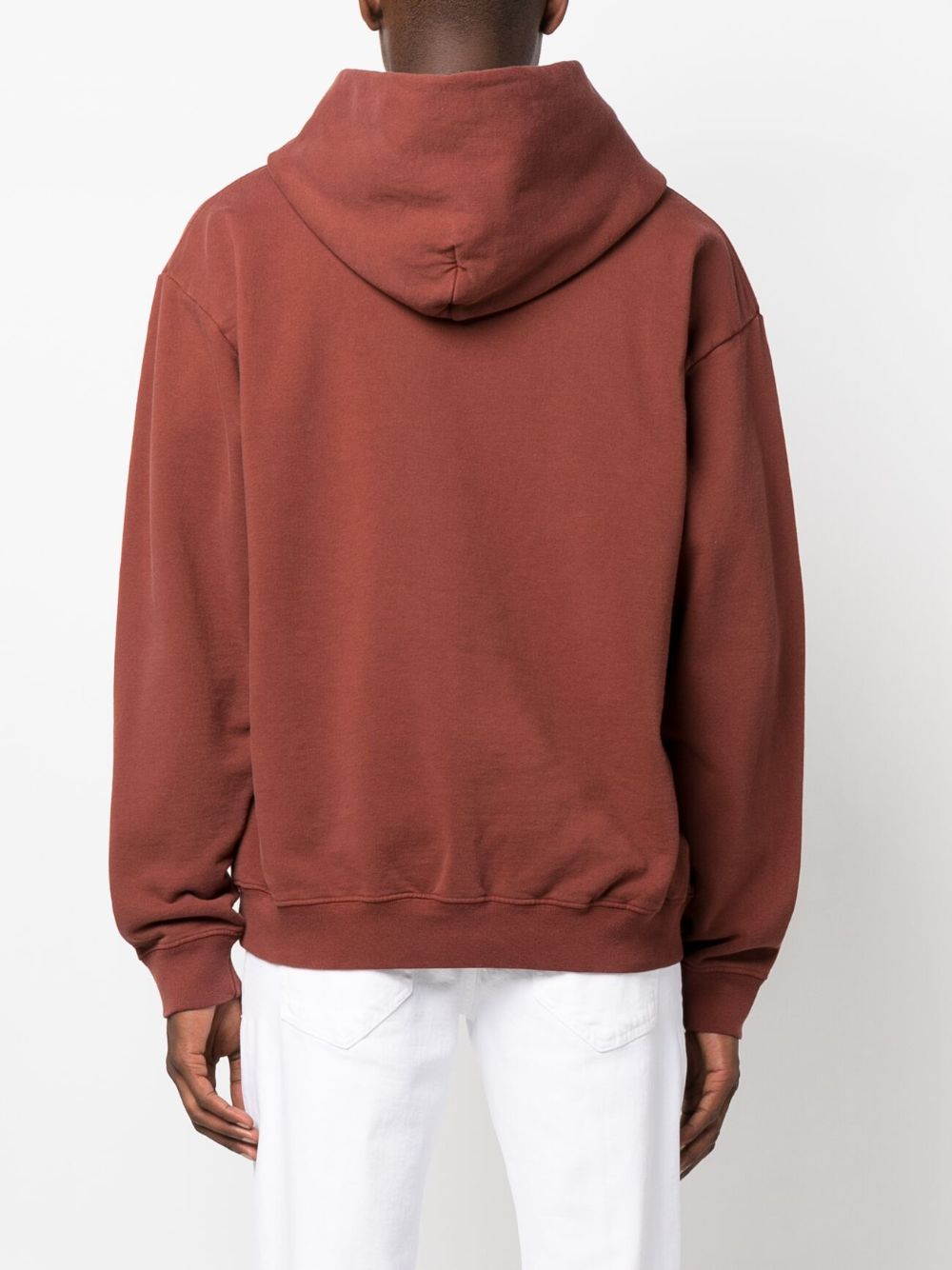 graphic-print cotton hoodie