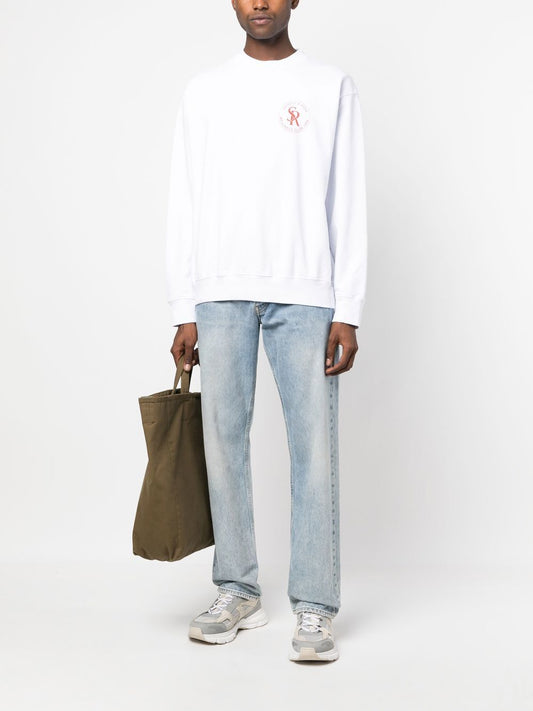 logo motif print sweatshirt