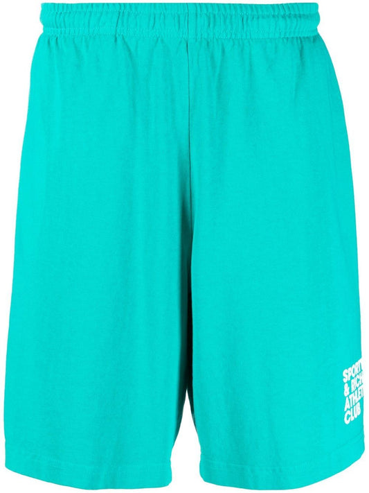 logo-print track shorts