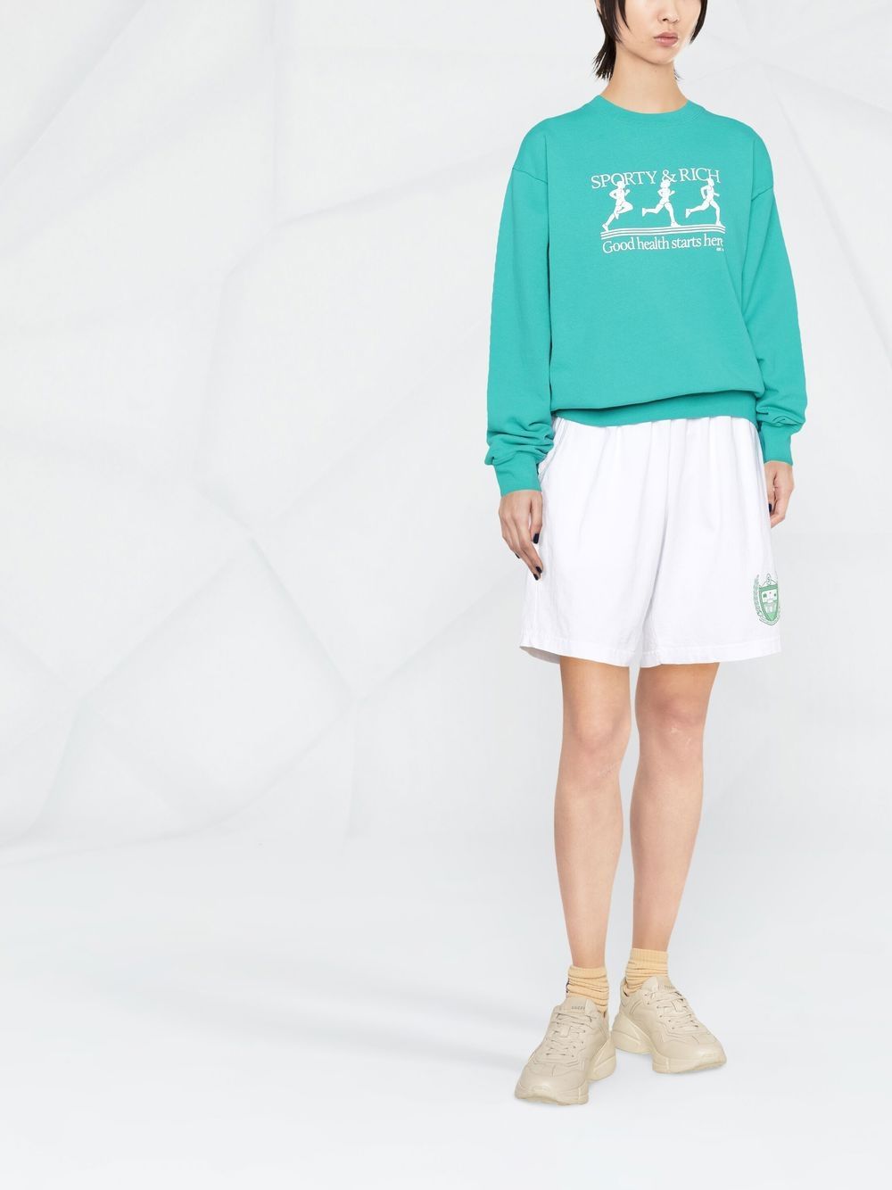 sweat-shirt avec logo imprimé