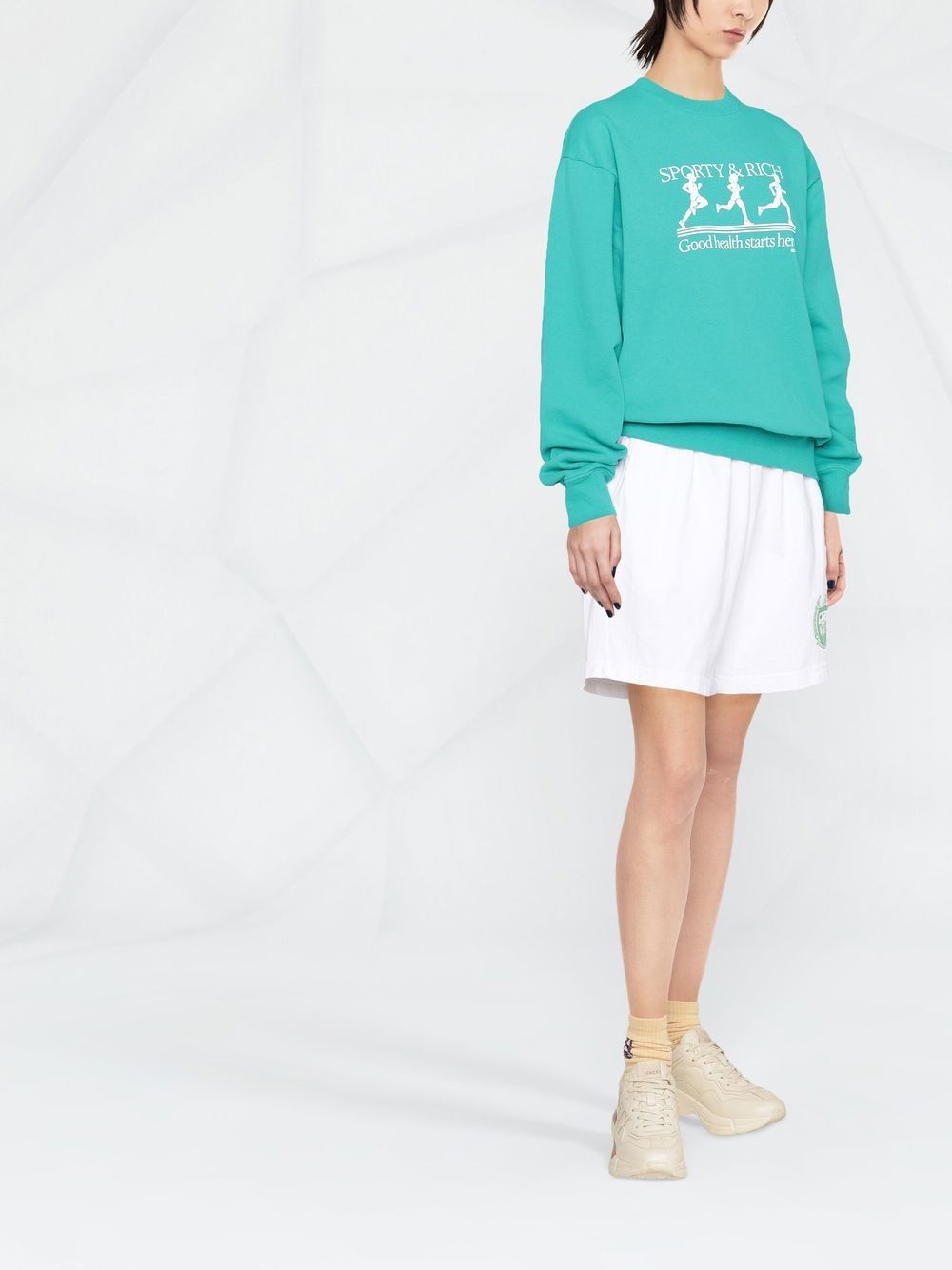 sweat-shirt avec logo imprimé