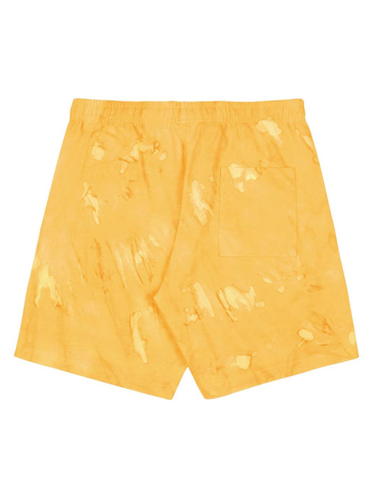 logo-embroidered cotton track shorts
