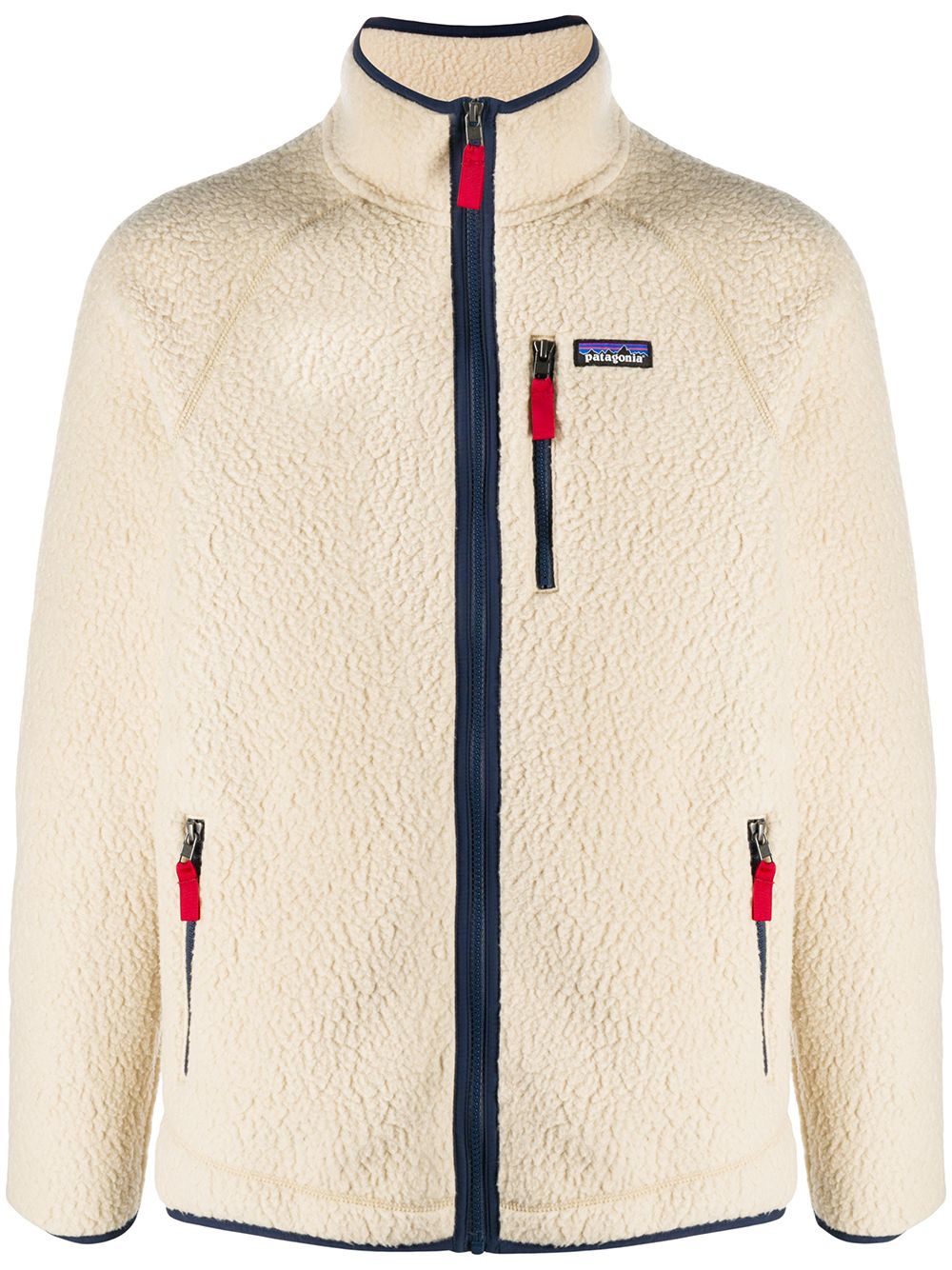 Retro Pile logo-patch jacket