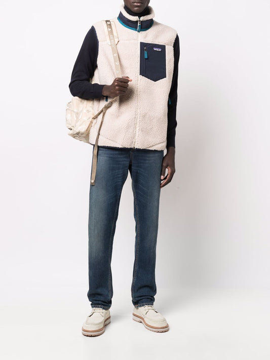 shearling gilet