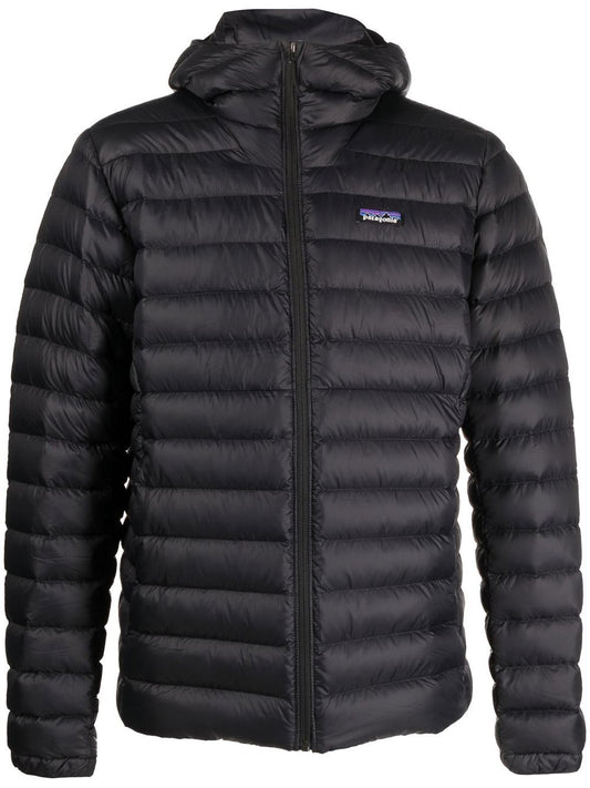 logo-patch padded down jacket