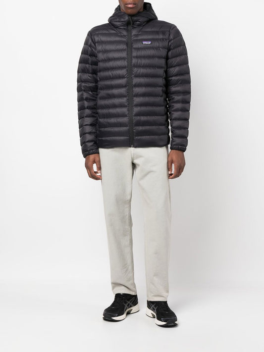 logo-patch padded down jacket