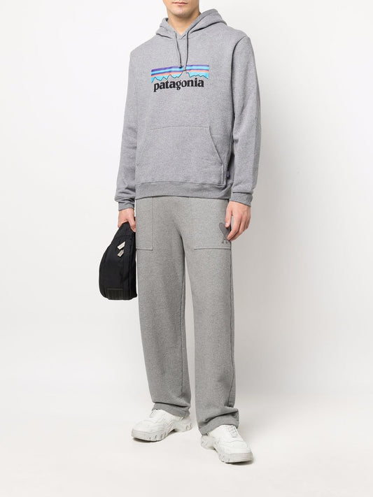 recycled logo-print hoodie