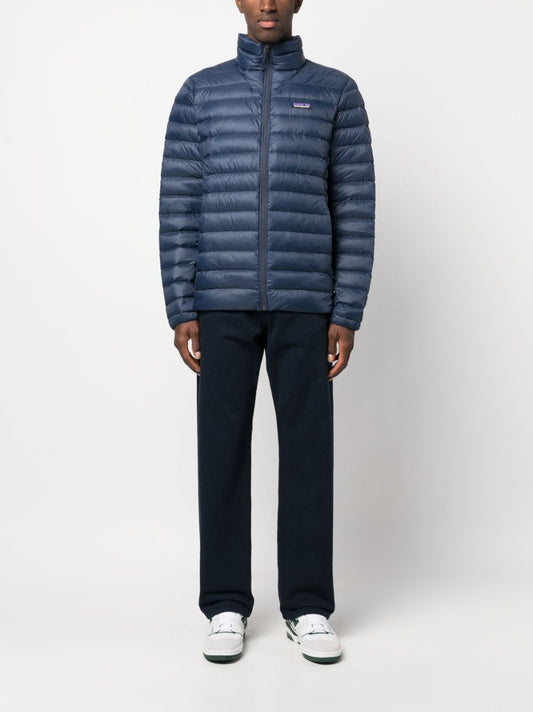 logo-patch feather-down jacket