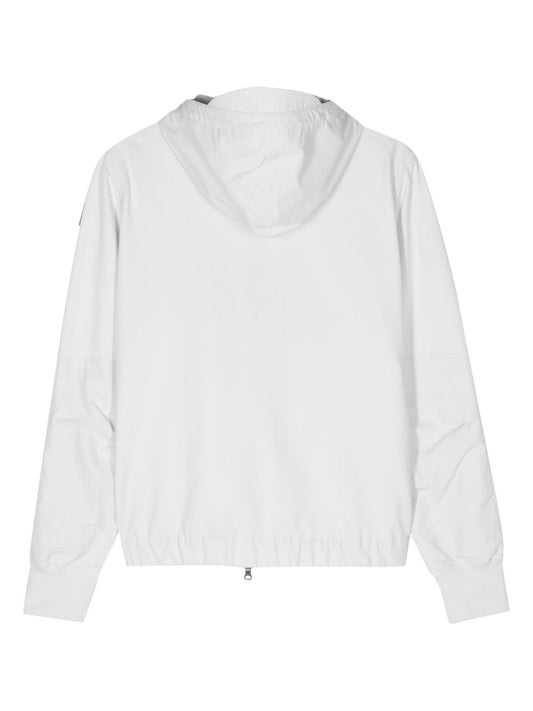 Trident cotton-blend zipped hoodie
