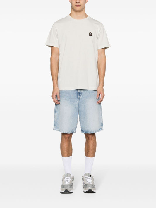 logo-patch cotton T-shirt